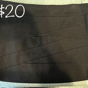 Black mini skirt